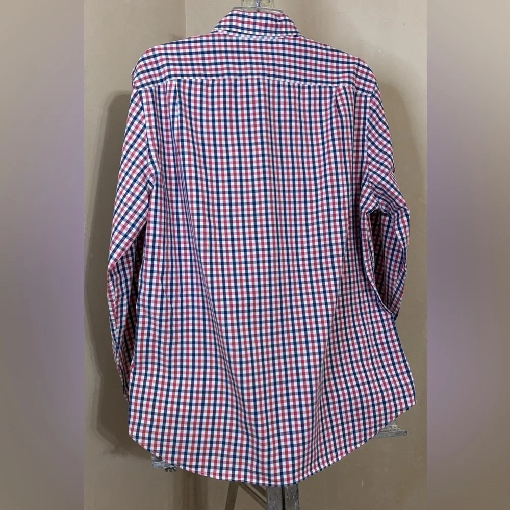J. Crew Red and Blue Plaid Button Down Shirt Sz Medium